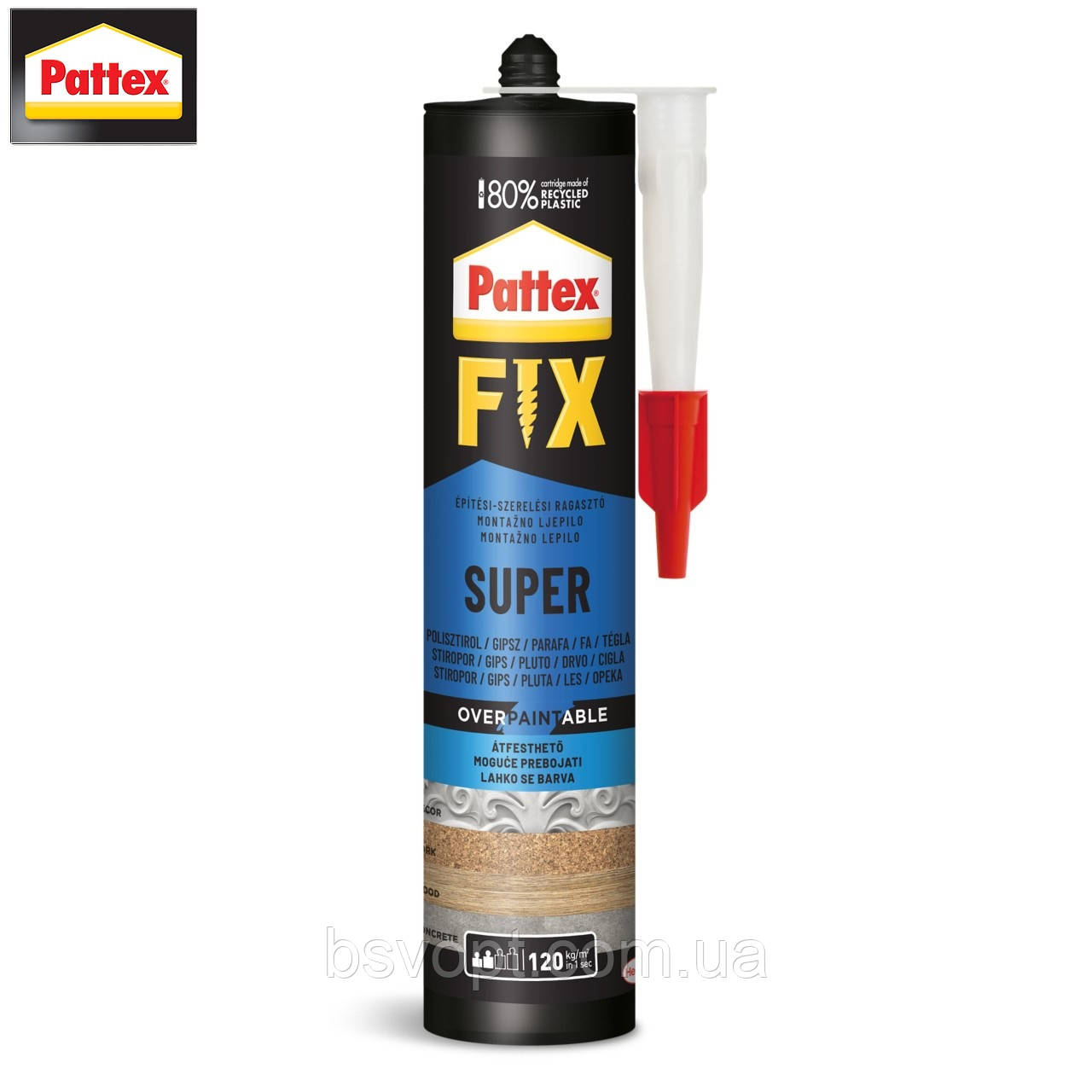 Рідкі цвяхи PATTEX Fix Super клей монтажний 400г