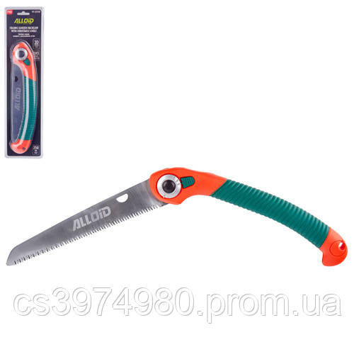 Alloid Pro. Ножівка садова складана з регульованим кутом 250мм, 3D зуб SK5 — фото 3