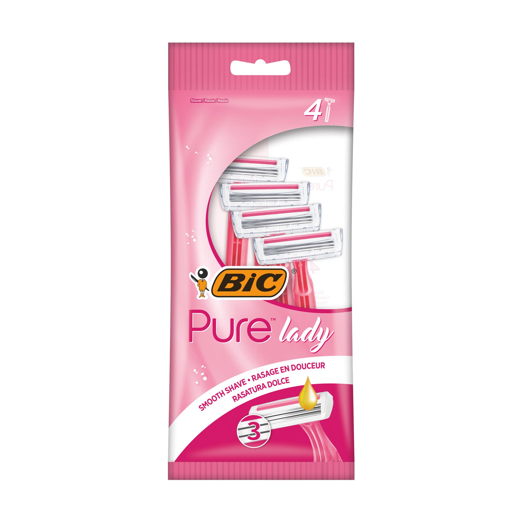 Жіночий станок BIC Pure 3 Леді, планшет 24 шт