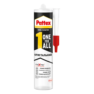 Клей-герметик PATTEX Кристальний 290г тубус (12шт)