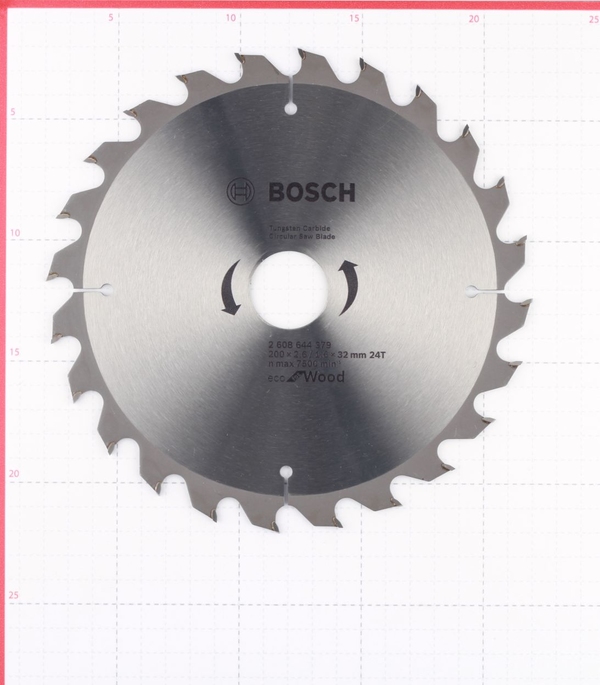 Диск пильний 200*32 z=24 Optiline (дерево, ДСП, МДФ, ламінат) ЕСО BOSCH