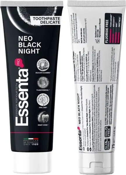 Essenta зубна паста Neo Black 75мл — фото 2