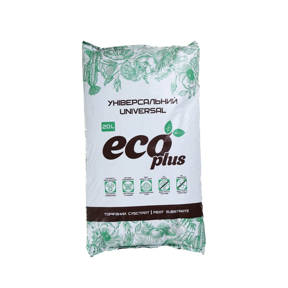 Торфяний субстрат ECO Plus "Універсал" 6л