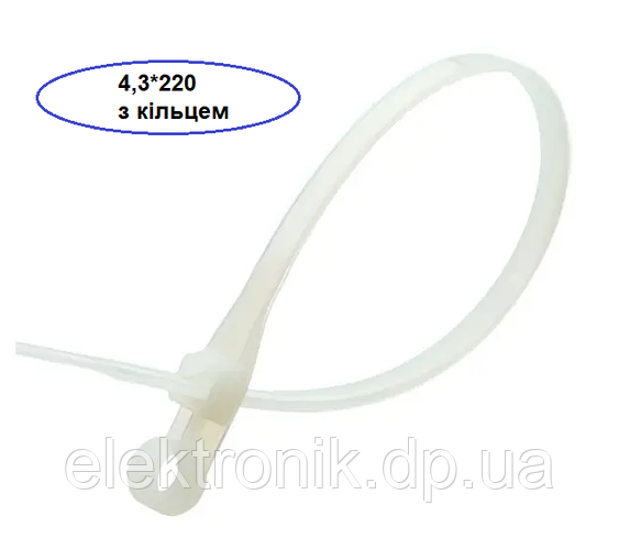 Стяжка д/електропроводки TAKEL 2.5*200/3*200 зелена