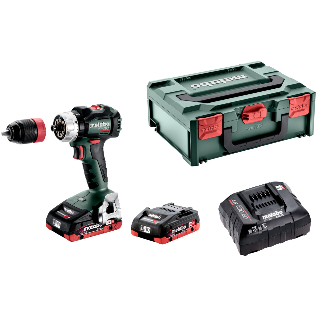 BS 18 LTX BL I (2x4.0 Ah, metaBOX, ASC 55) Акум.дриль-шурупокрут 18В, BL- НОВИЙ потужніший закритий безщітковий дви