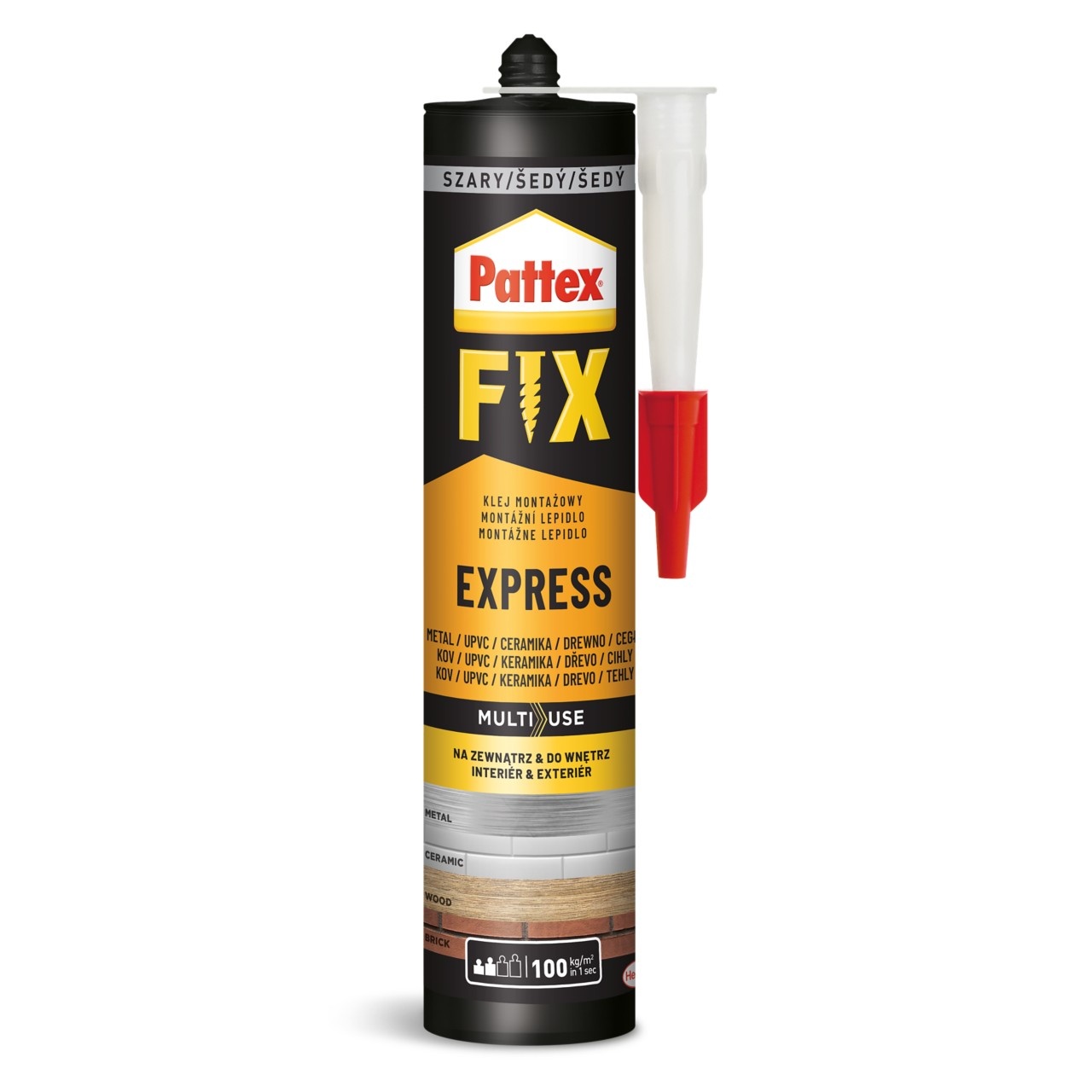 Рідкі цвяхи PATTEX Fix Express клей монтажний 375г тубус (12шт)