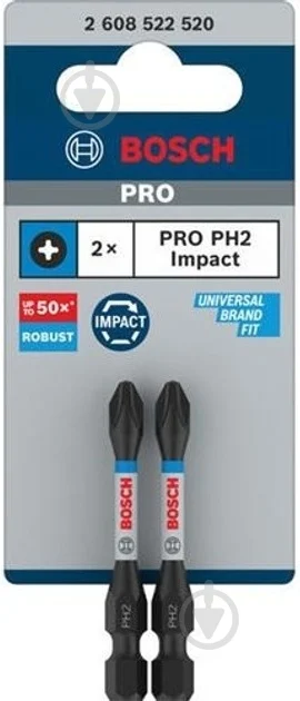 Біта Impact Pro S&R PH2/PH2x65mm,2шт — фото 2