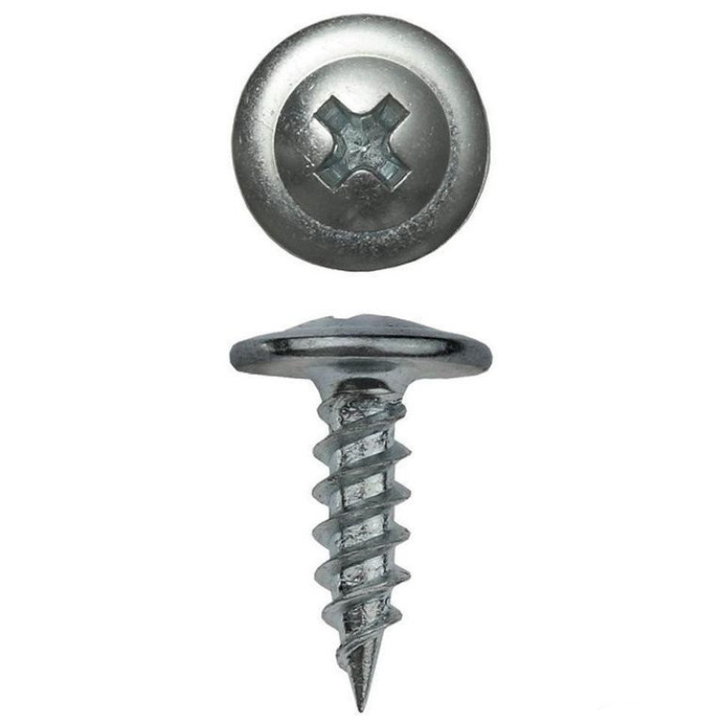 Шуруп з пресшайбою гострий 4,2*19 RAL 3005 500шт/уп