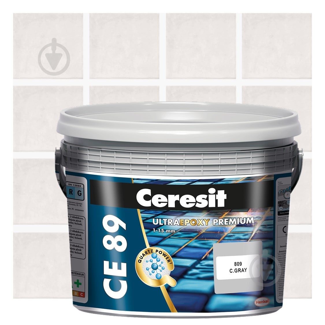 Затирка для плитки Ceresit CE 89 ULTRAEPOXY PREMIUM 2,5 кг №840 Жасмін