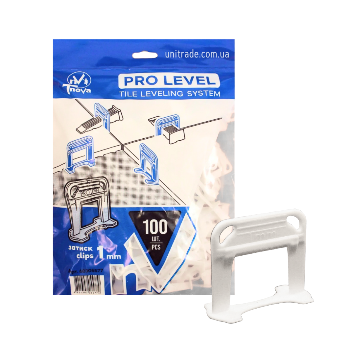 Зажим СВП Pro Level 1mm (500 шт)