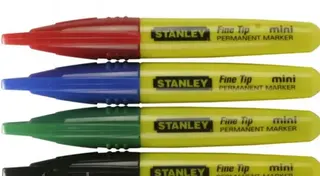 Маркер будівельний 4 кольори міні Stanley з загостреним наконечником