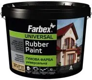 Фарба Farbex резинова Універсальна 6,0 кг сіра