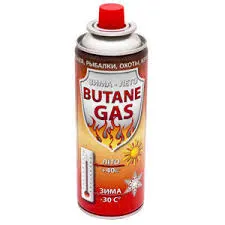 Газ в балоні (Butane gas) UNIVERSAL до плитки 220g