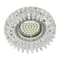 Світильник Feron СD2540 (SMD3014) МR -16/G5.3 з led підсвідкою прозорий