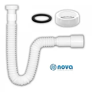 Гофра Nova з гайкою 1 1/4" L=800mm вихід 32 мм