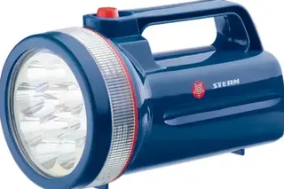 Ліхтар пошуковий світлодіодн., пласт. корпус, 30год. безпер. роботи, 12Led, 4хLR20, Stern