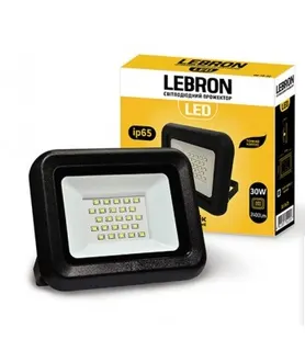 LED прожектор Lebron LF 30W. 6500K. 3000Lm 