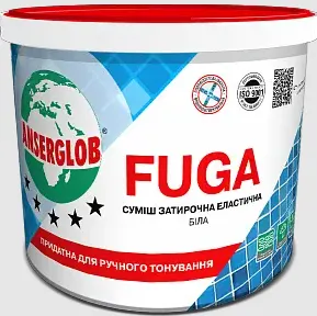Затірка для плитки  FUGA (Ансерглоб)  біла 1 кг