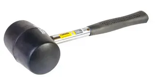 Киянка гумова чорна 680г фібергласова рукоятка SIGMA