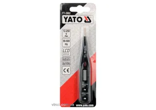 Індикатор напруги цифровий YATO 12-250 В
