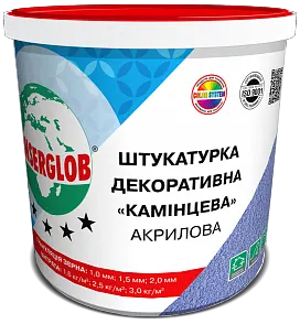 Anserglob Штукатурка акрилова камінцева 1,5мм біла 25кг/відро