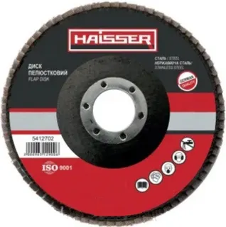 Диск пелюстковий плоский 125*22,2  Р100 (HAISSER) T27