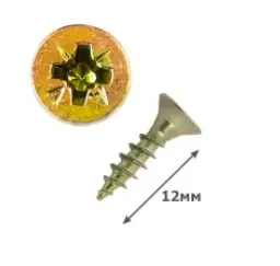 Шуруп  універсальний жовтий  3*12
