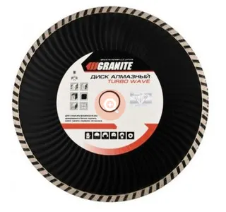 Диск алмазний TURBO WAVE 125*2,2 мм 22-24% 12200 об/хв GRANITE