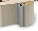 Леадор Коробка з ущільнювачем Дерево+МДФ  40*80*2070, Дуб латте