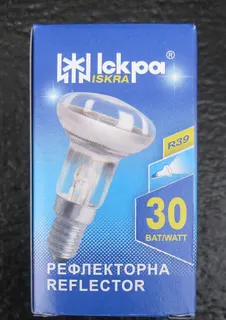 Лампа розжарювання рефлекторна Іскра R39 E14 30Вт