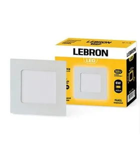 Світильник Lebron LED L-PS-641, 6W, вб-ний, 4100K, з блоком живлення.