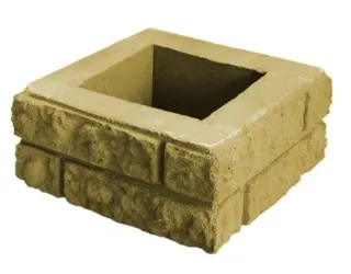 Стовб набірний"Цегла"30*30*14 жовтий