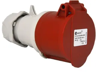 Розетка силова 32A/4 ТР electric 3Р+РЕ ІР44