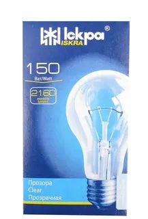 Лампа розжарювання Іскра A60 E27 150Вт 2800К