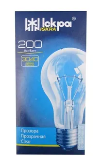 Лампа розжарювання Іскра PS65 E27 200Вт 2800К
