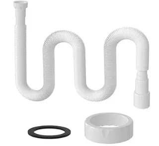 Гнучка труба з гайкою NOVA 1 1/4" 1200мм вихід 40*50мм 1200006 (1332) (уп 50 шт)