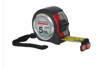 Рулетка 5м*25мм прогумов. корп.магніт 2стопа Haisser Compact