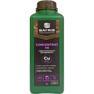 Мідний біозахистний засіб для деревини CONCENTRAT 1:6 BAYRIS (коричневий) 1л
