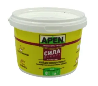 Клей APEN для пінополістиролу "Сила декору" білий 1кг