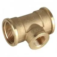 Трійник комбінований латунний ВВВ 3/4*1/2*3/4''