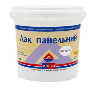 Лак Ірком ІР-11 панельний глянцевий прозорий 3л