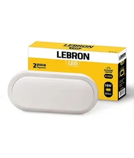 Світильник Lebron LED L-WLR, 18W, круг, 4100K.1575Lm,IP 54