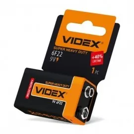 Батарейка (крона) Videx Батарейка (крона) Videx 6F22/9V  6LR61/9V