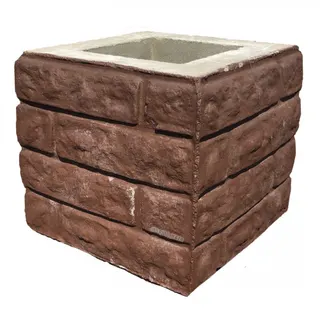 Стовб набірний"Цегла"30*30*14 коричневий