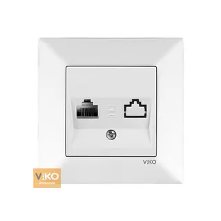 Розетка ТF Viko Meridian, біла