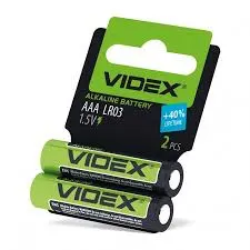 Батарейка Videx LR03/AAA сольова 4 pcs SHRINK