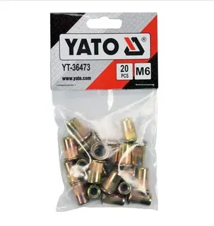 Заклепка різьбова (нітогайка) YATO 6мм /20шт/