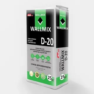 Wallmix D20 Стяжка  для підлоги , мм 25кг