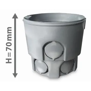 Коробка для бетону і цегли d75, h70мм, негорюча