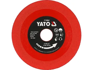 Алмазний диск для різання скла і плитки 125ммх1.0х22.23мм YATO YT-59941